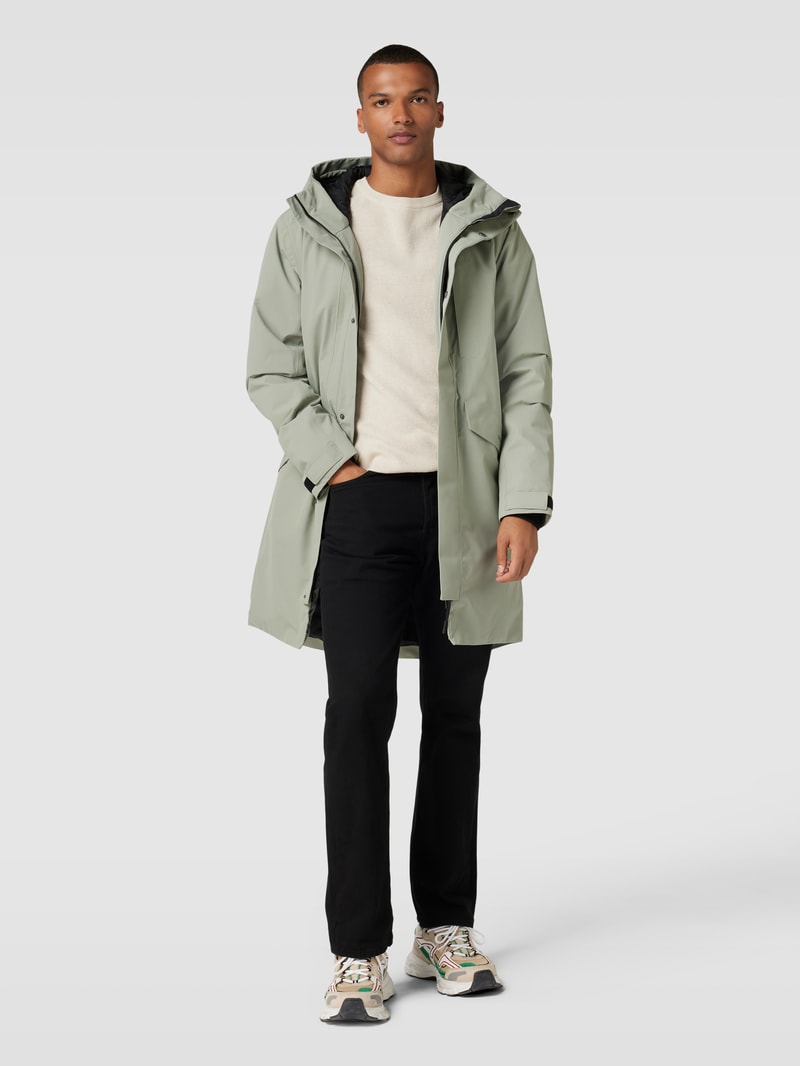 Parka mit Kapuze Modell 'KENNY' in olivgrün