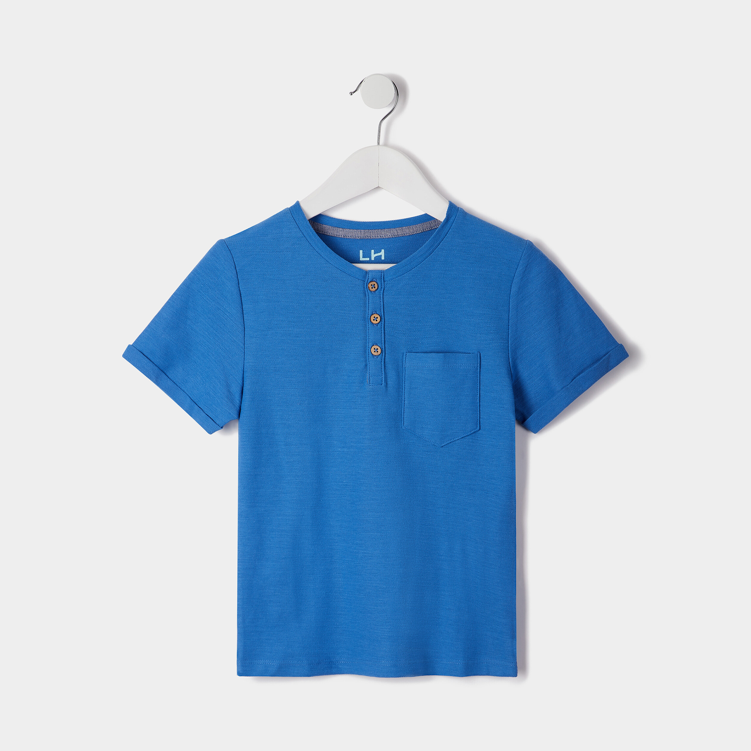 T-shirt manches courtes bleu garçon | La Halle