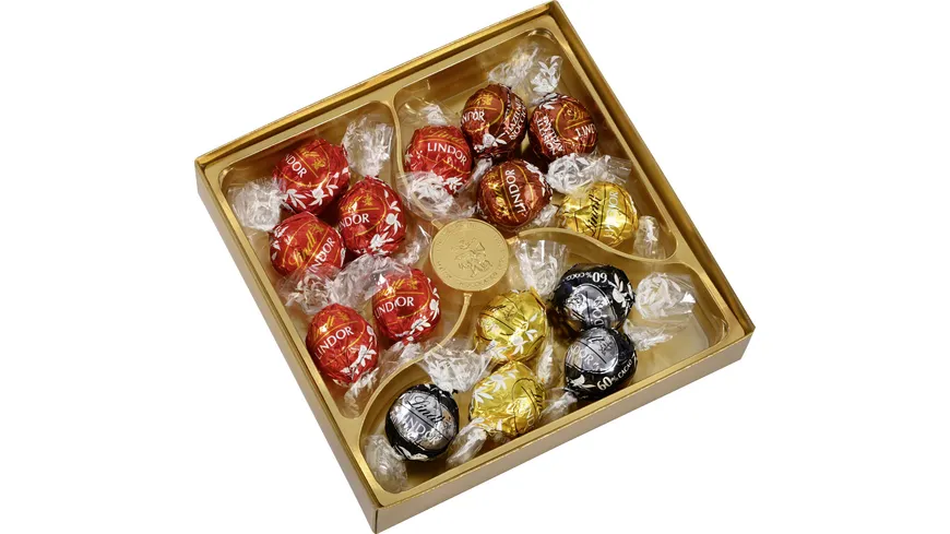 Lindt Lindor Präsent Mischung Gold 187 g