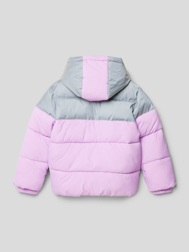 Steppjacke mit Motiv-Patch in flieder