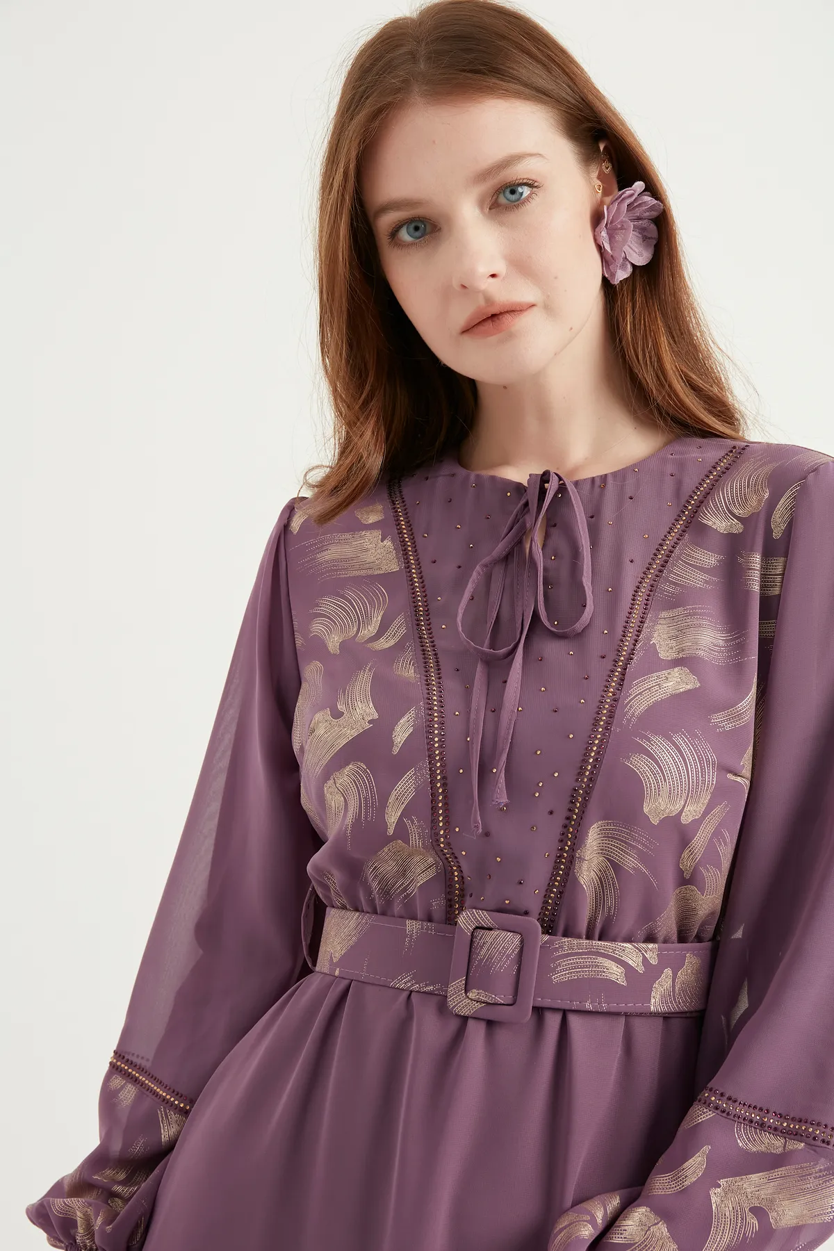 Herita  Kleid - Lila - A-Linie