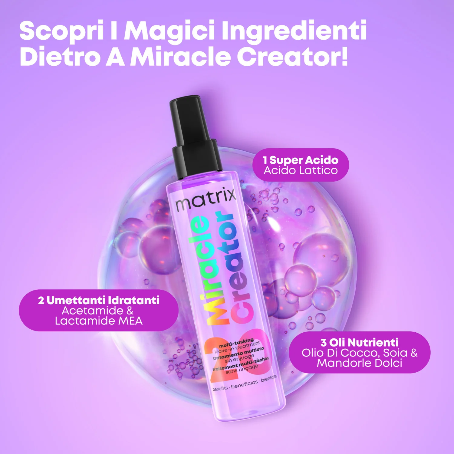 Total Results Miracle Creator tretman bez ispiranja - lak za kosu