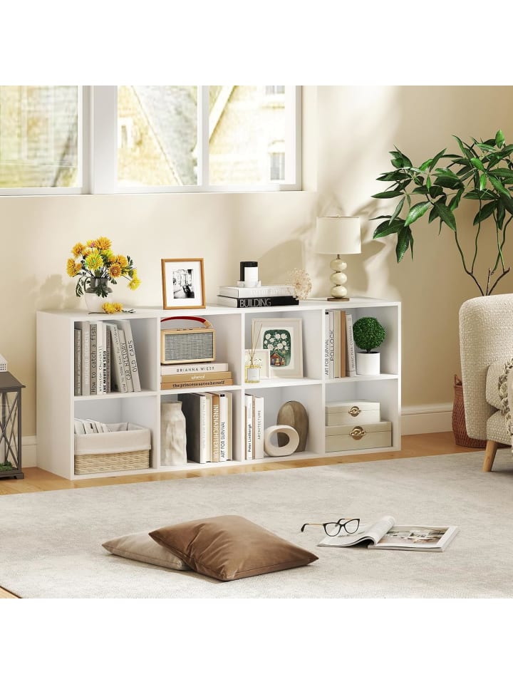 COSTWAY Bücherregal 121,5 x 29 x 61 cm in Weiß günstig kaufen onesize