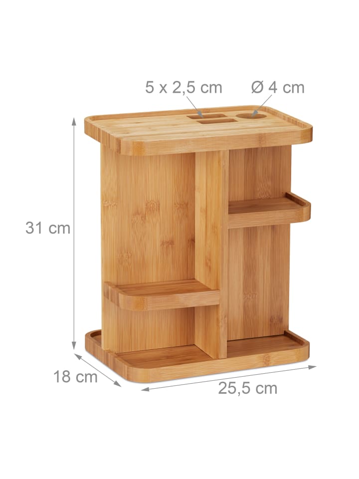 relaxdays Make-Up Organizer in Natur günstig kaufen onesize