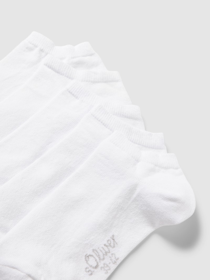 Sneakersocken mit Stretch-Anteil im 5er-Pack in weiß
