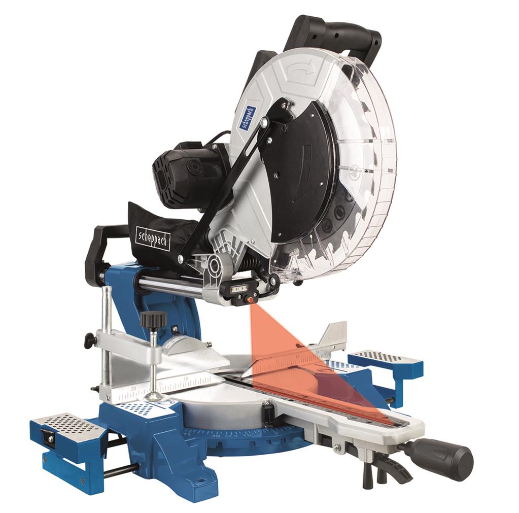 Serra de esquadria e corte transversal Scheppach 5901218901 HM140L 305 mm