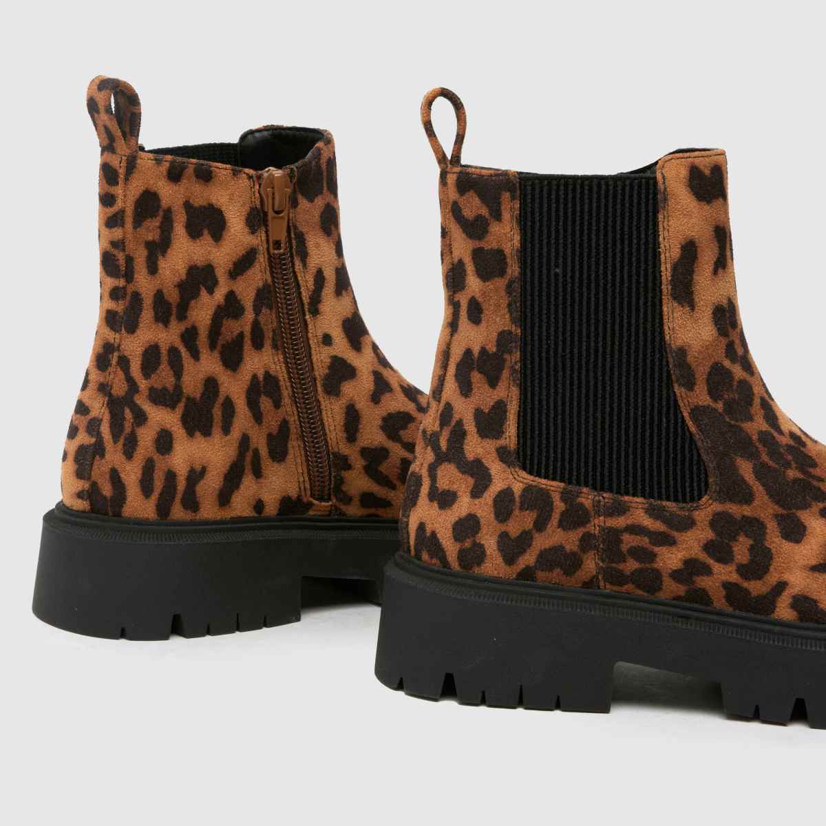 Schuh beige & bruna Clement Chelsea-stövlar för flickor