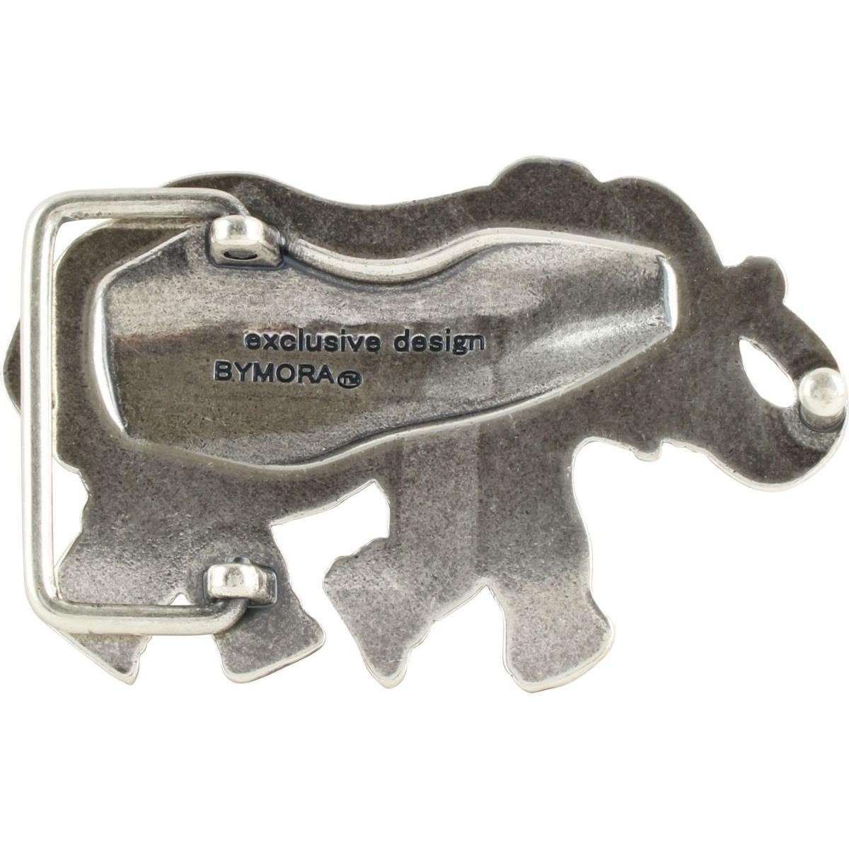 BELTINGER Gürtelschnalle Asiatischer Elefant 4,0 cm - Buckle Wechselschließe Gürtelschließe 40m