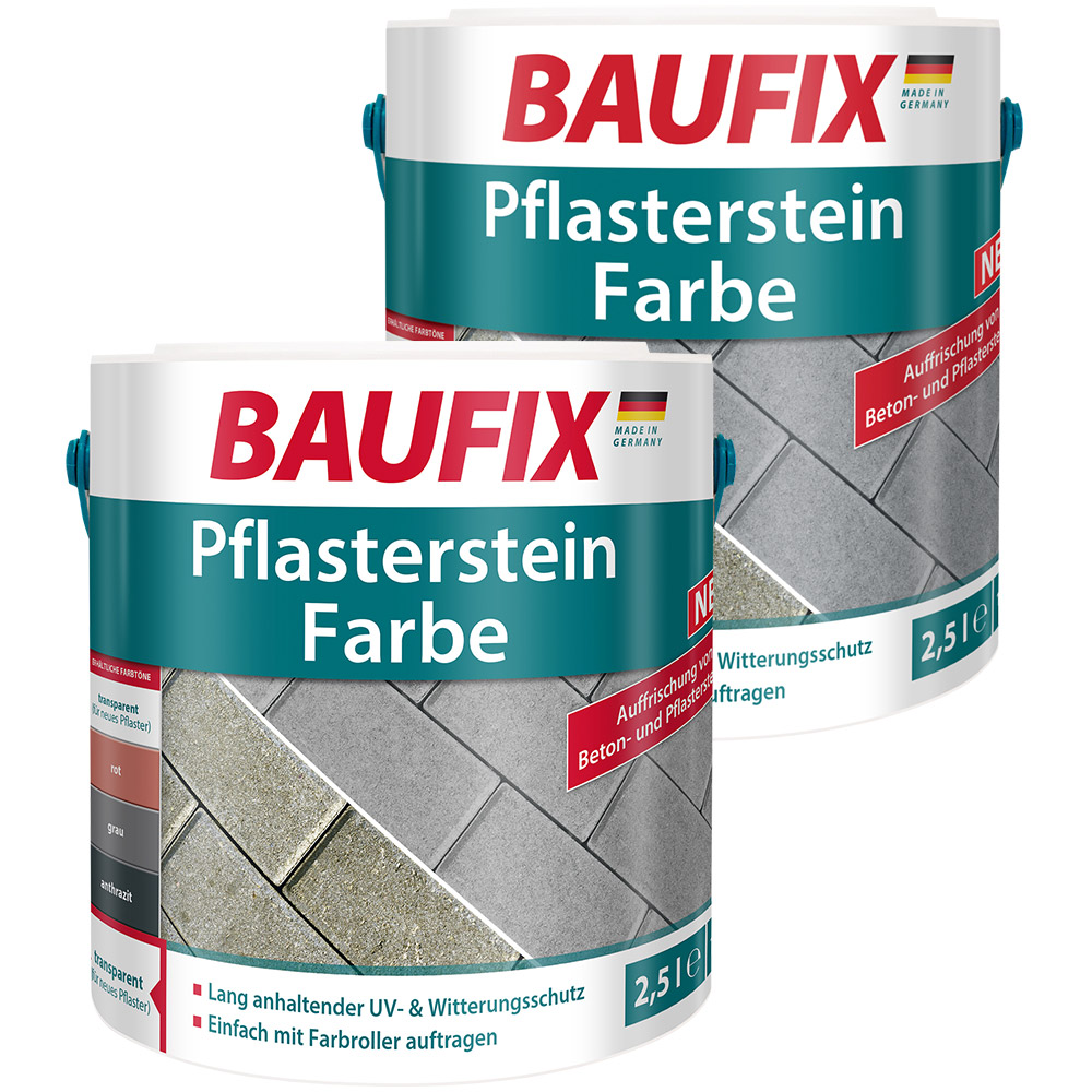 Baufix BAUFIX Pflasterstein Farbe transparent 2,5L 2er set