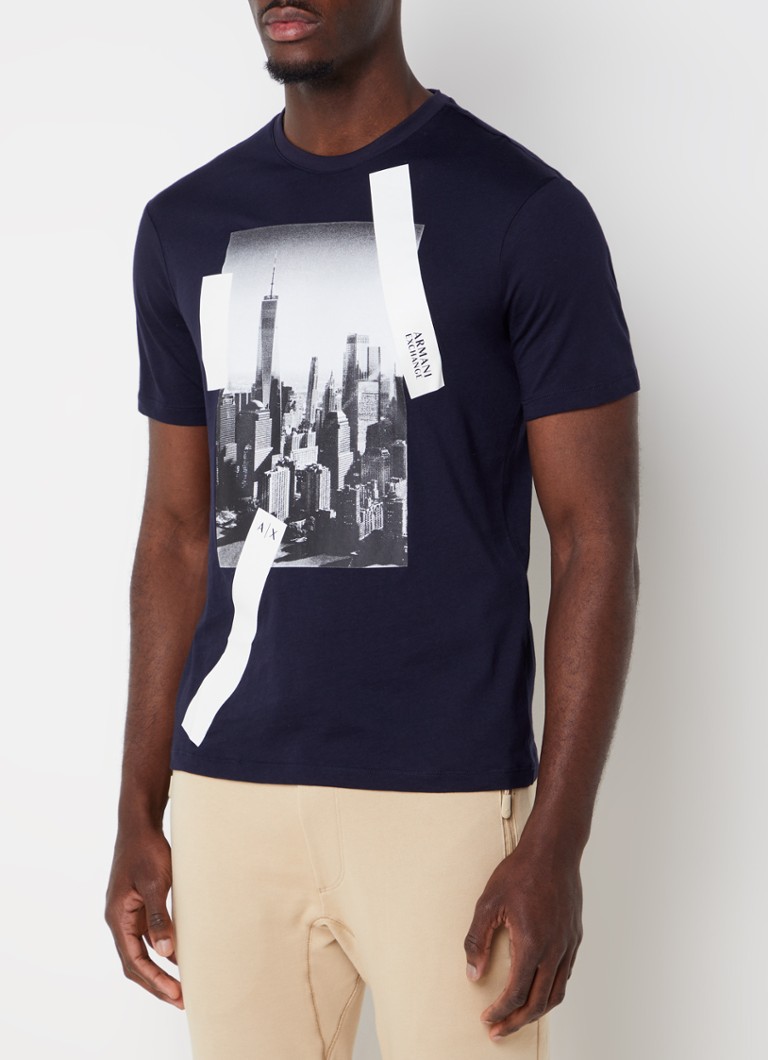 Armani Exchange T-krekls ar logotipa apdruku