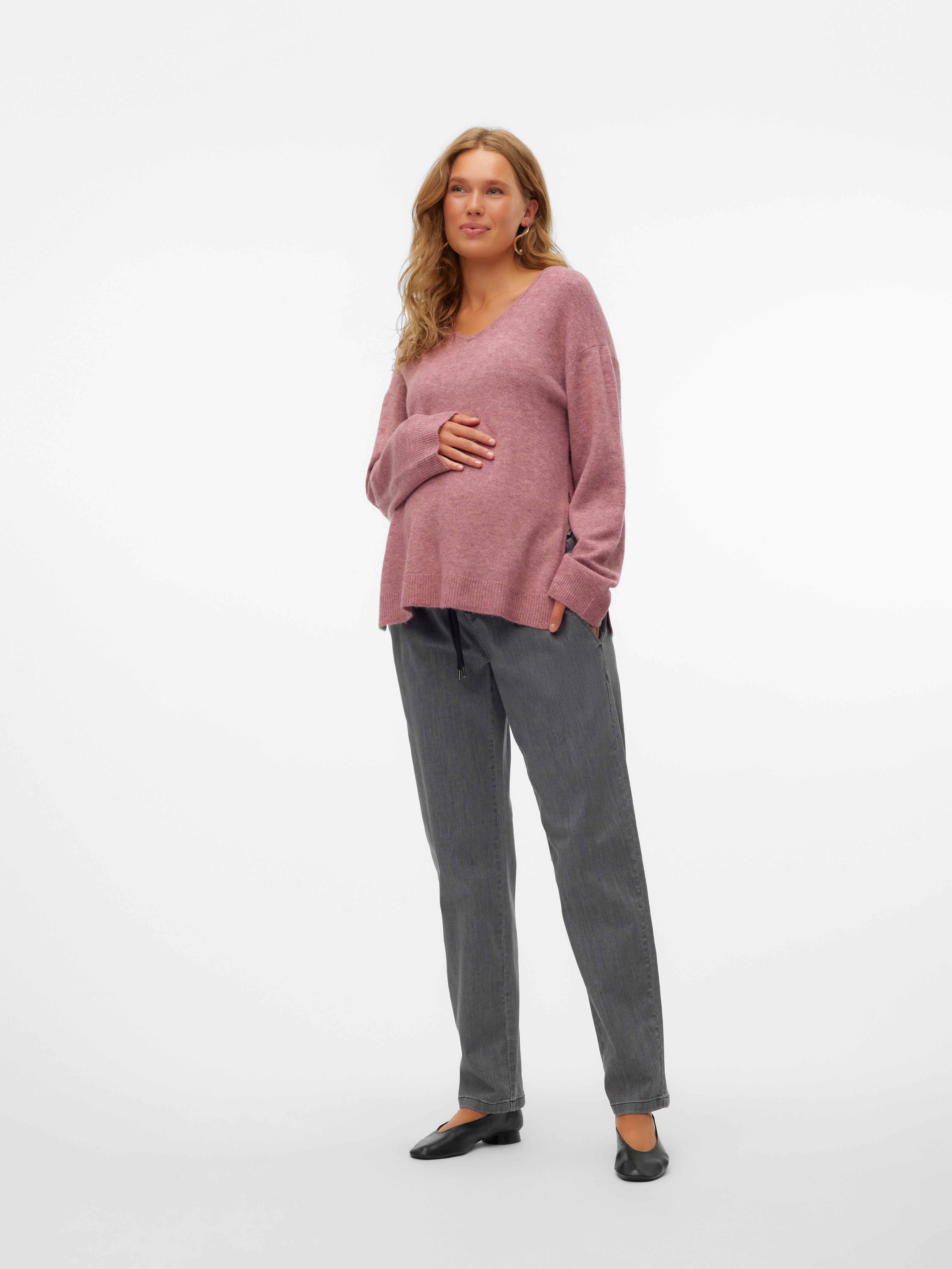 V-Ausschnitt Pullover