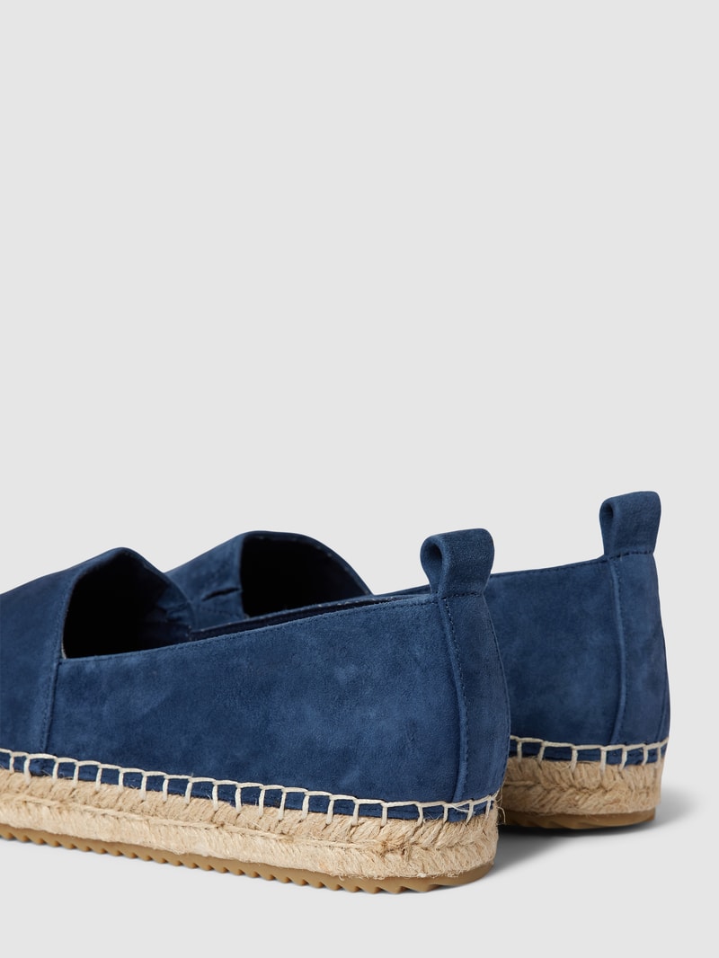 Espadrilles mit Sohle in geflochtenem Design in marineblau