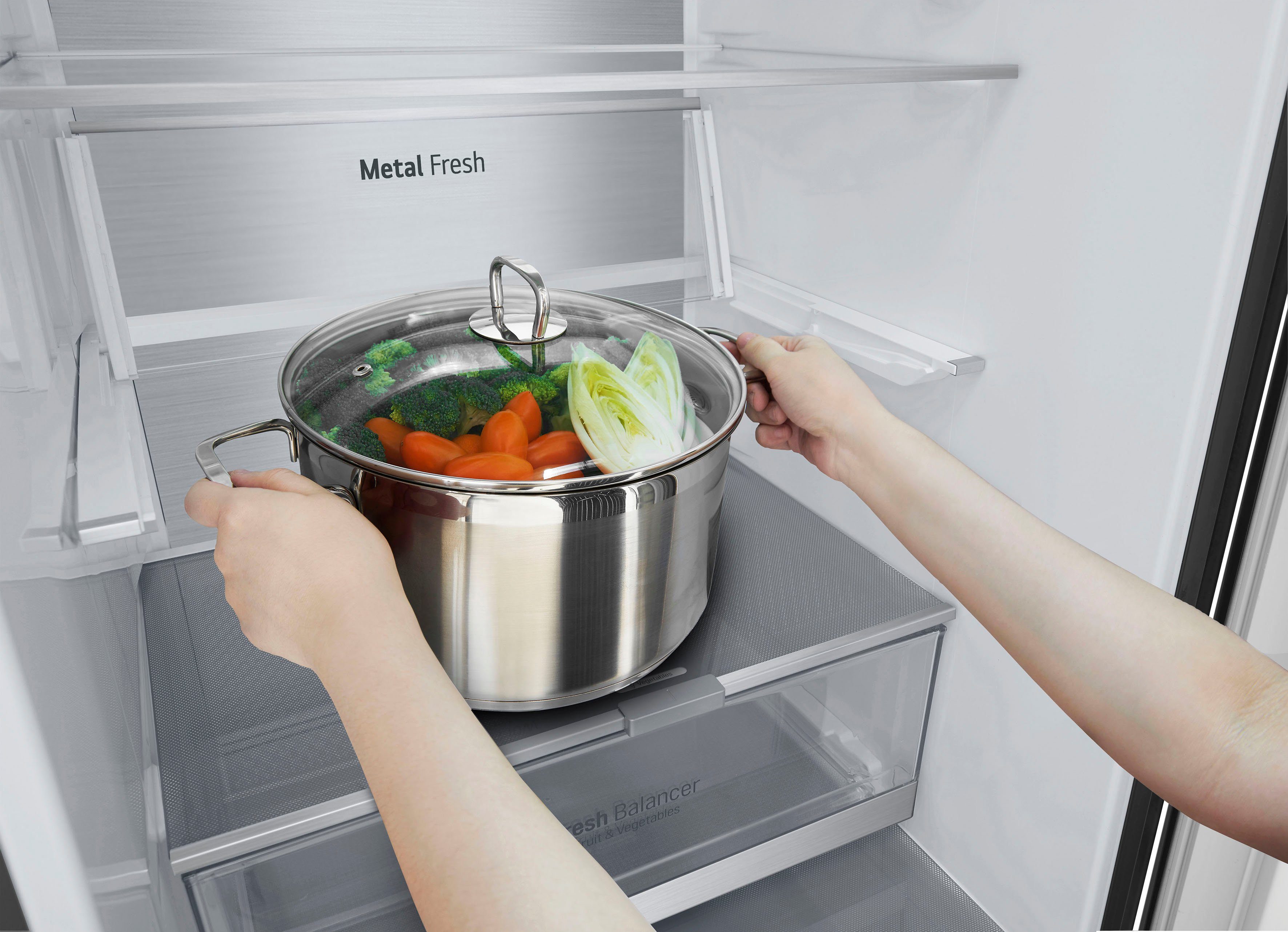 LG Kühl-/Gefrierkombination GBB92MCB1P, 203 cm hoch, 59,5 cm breit, nur 99kWh Jahresverbrauch