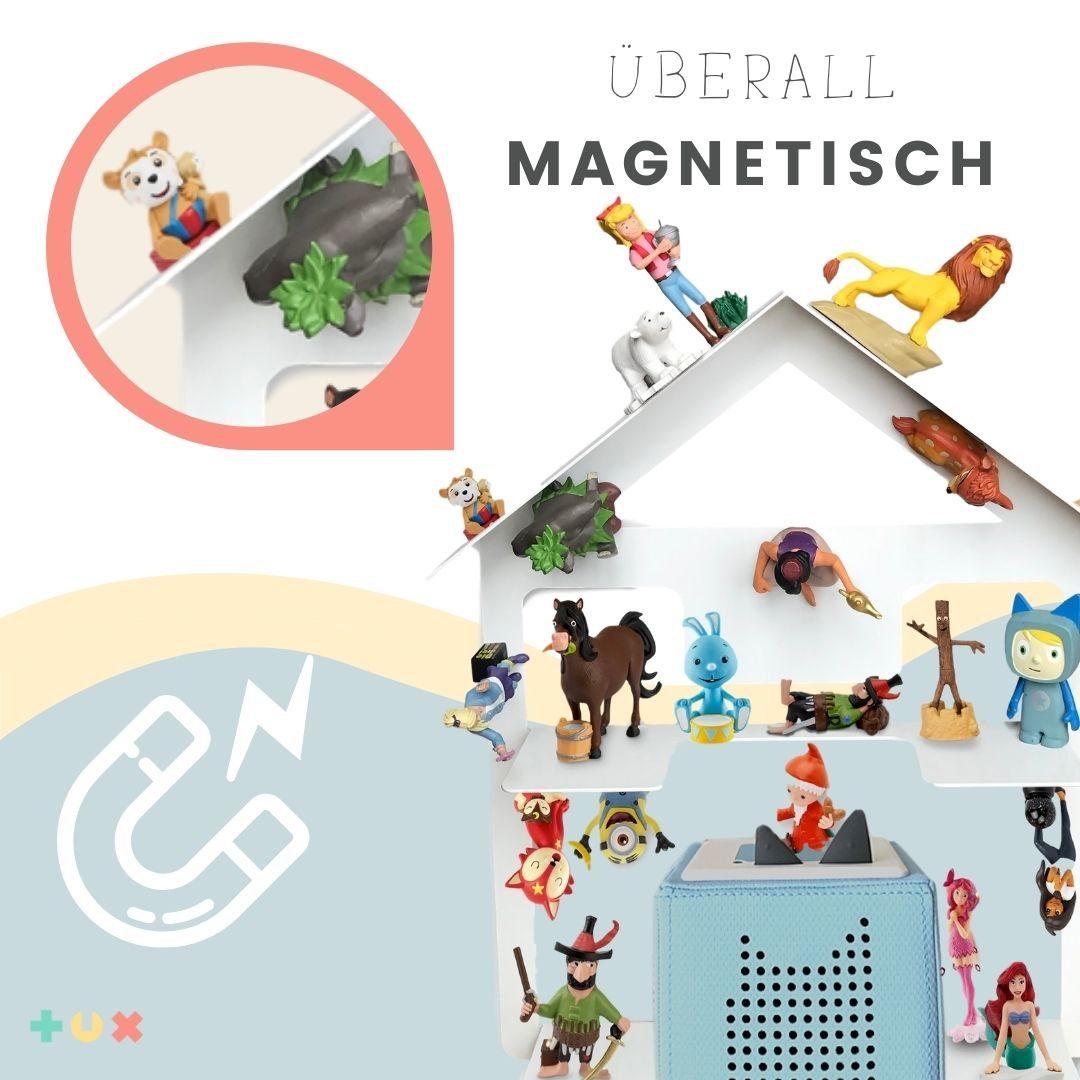 TUX Wandregal TUX-Regal passend für Toniebox für über 42 Tonies 