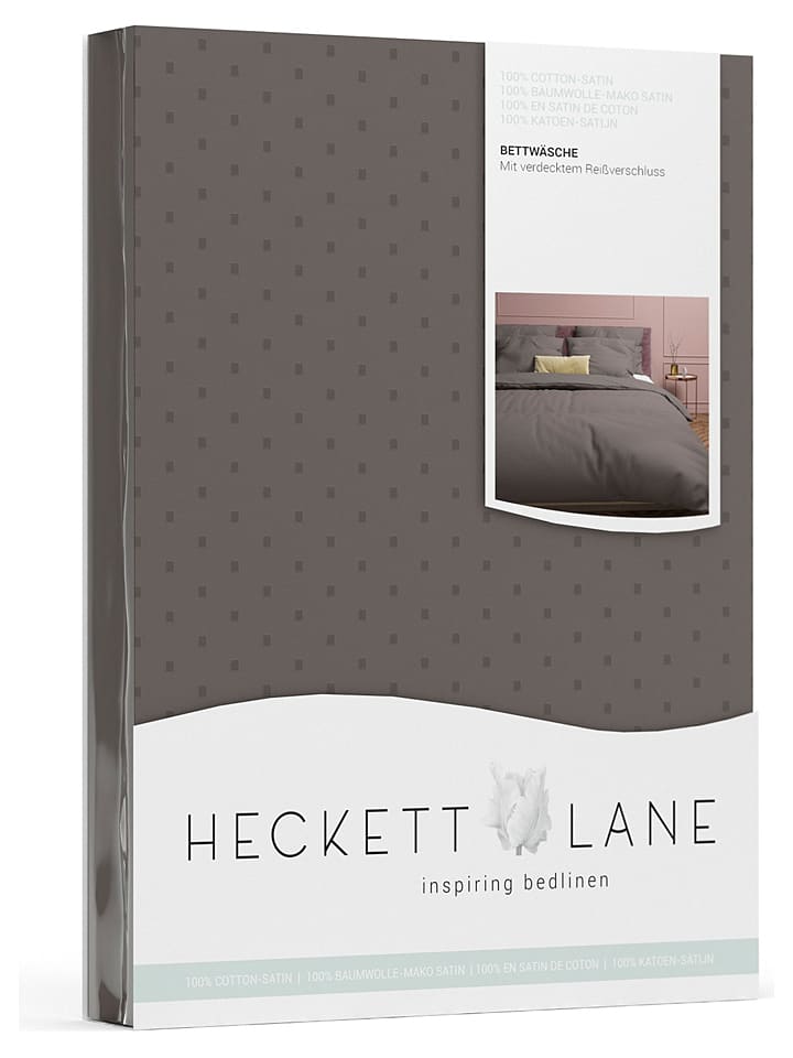 Heckett Lane Satin-Bettwäsche-Set 