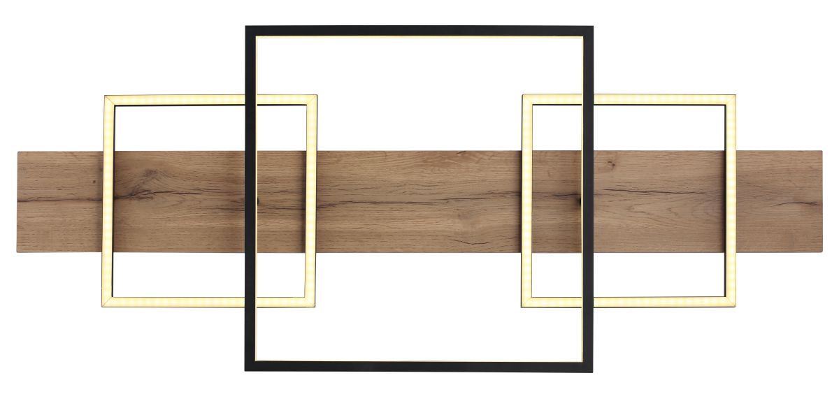 Globo LED Deckenleuchte Square Wood 2