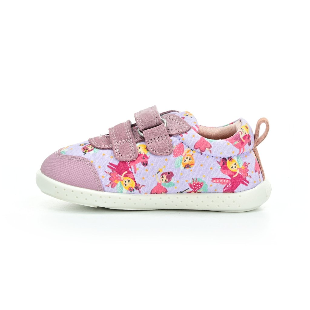 Garvalín Lona Estampada Lila Barfußschuhe