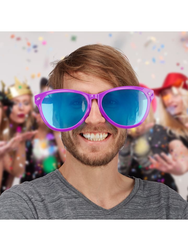 relaxdays 12 x Partybrille in Bunt günstig kaufen onesize
