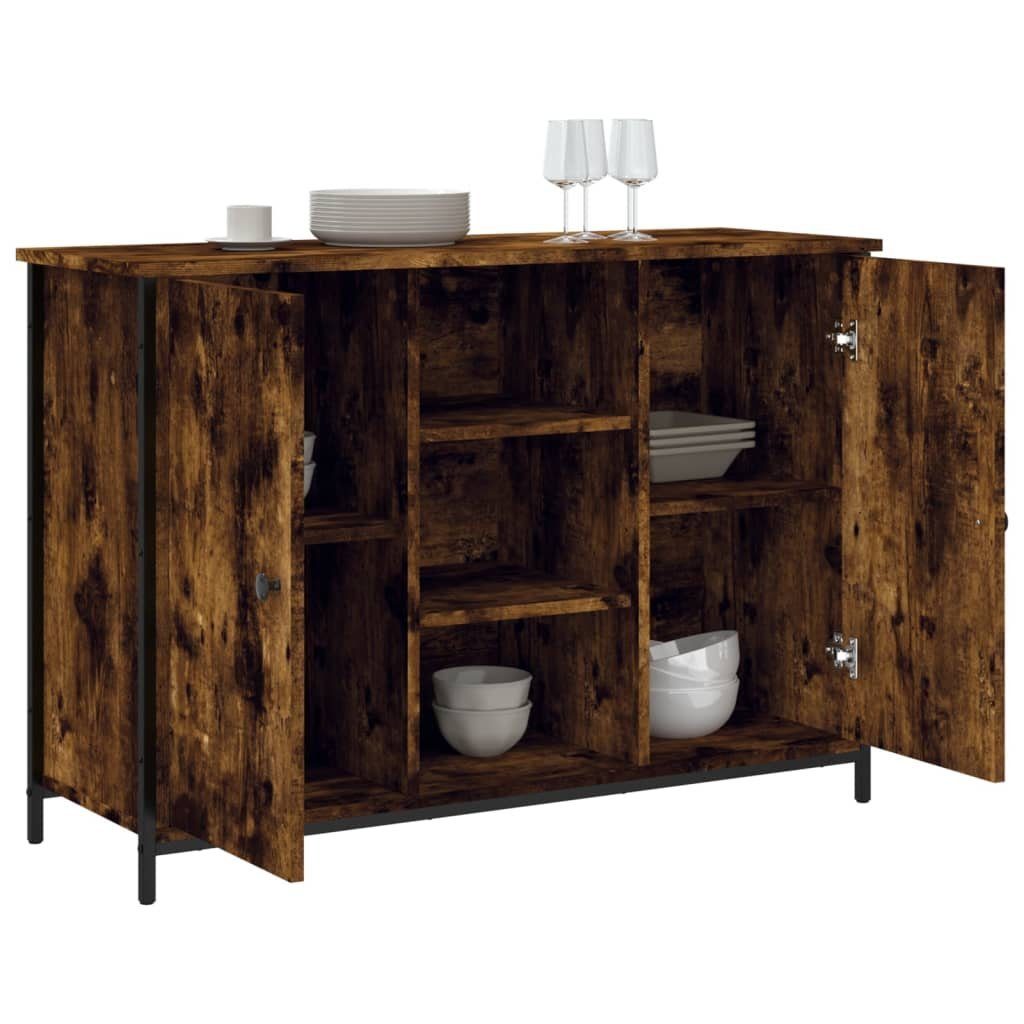 vidaXL Sideboard Sideboard Räuchereiche 100x35x70 cm Holzwerkstoff (1 St)