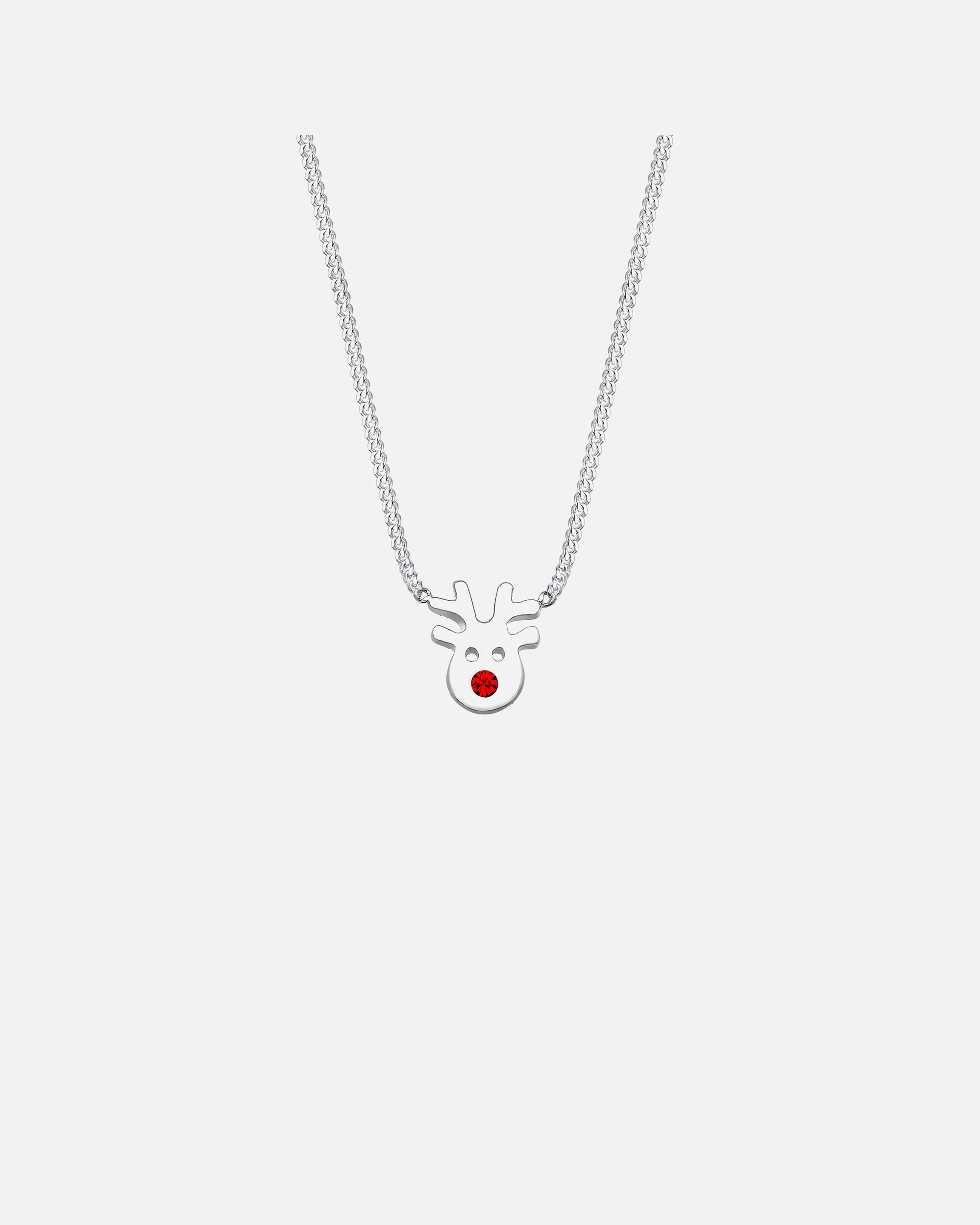 Ciondolo Elli Child a forma di renna che gioca con i cristalli, in argento sterling 925.