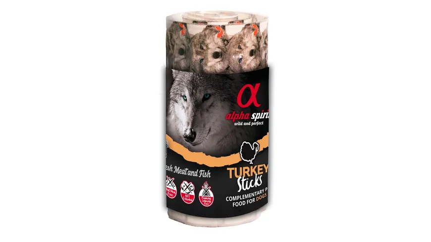 alpha spirit Dog Hundesnack Ristra Stick Truthahn 16er