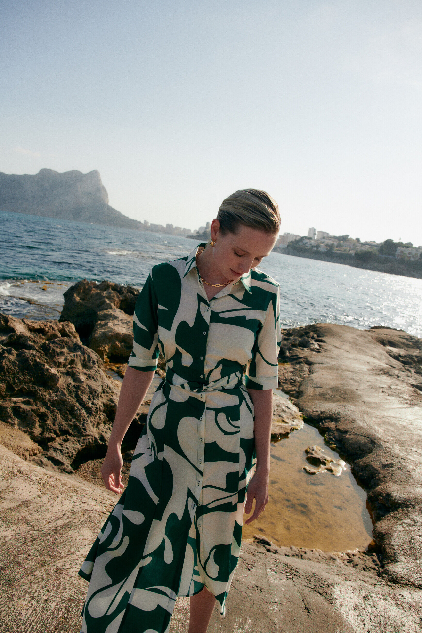 Robe ramalia vert menthe femme