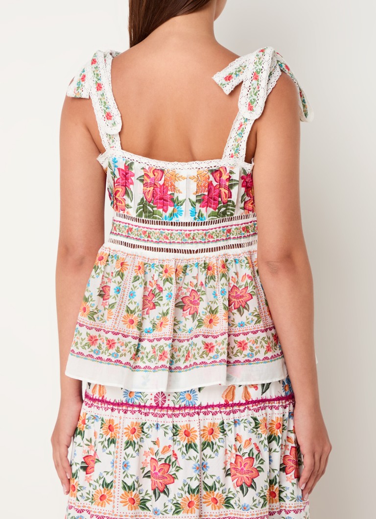 Farm Rio Top with floral print
