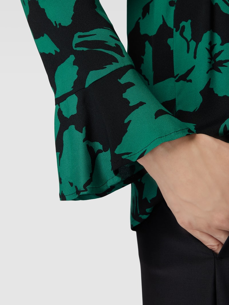 Blusenshirt aus Viskose Modell 'GALLERIA' in schwarz
