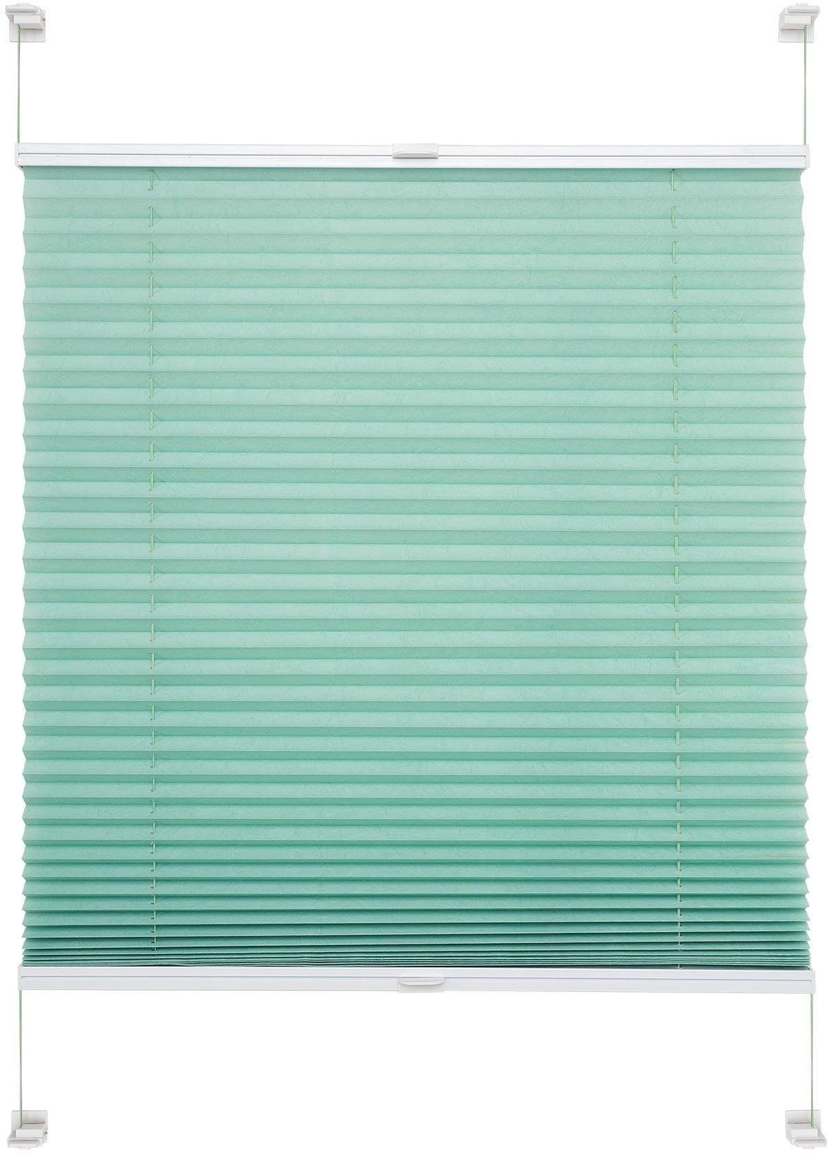 Plissee Pastell, Liedeco, Lichtschutz, ohne Bohren, verspannt, Klemmfix, Klemmfix-Plissee, Pastell