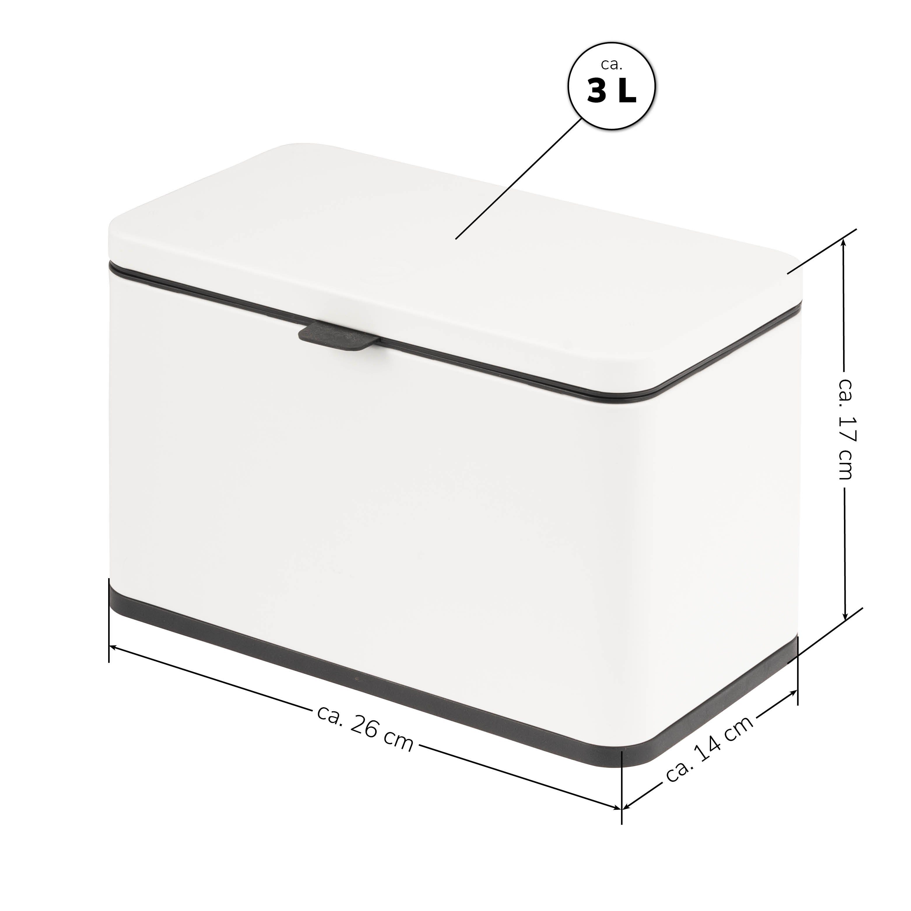 eluno Biomülleimer 3L mit Kohlefilter, Komposteimer