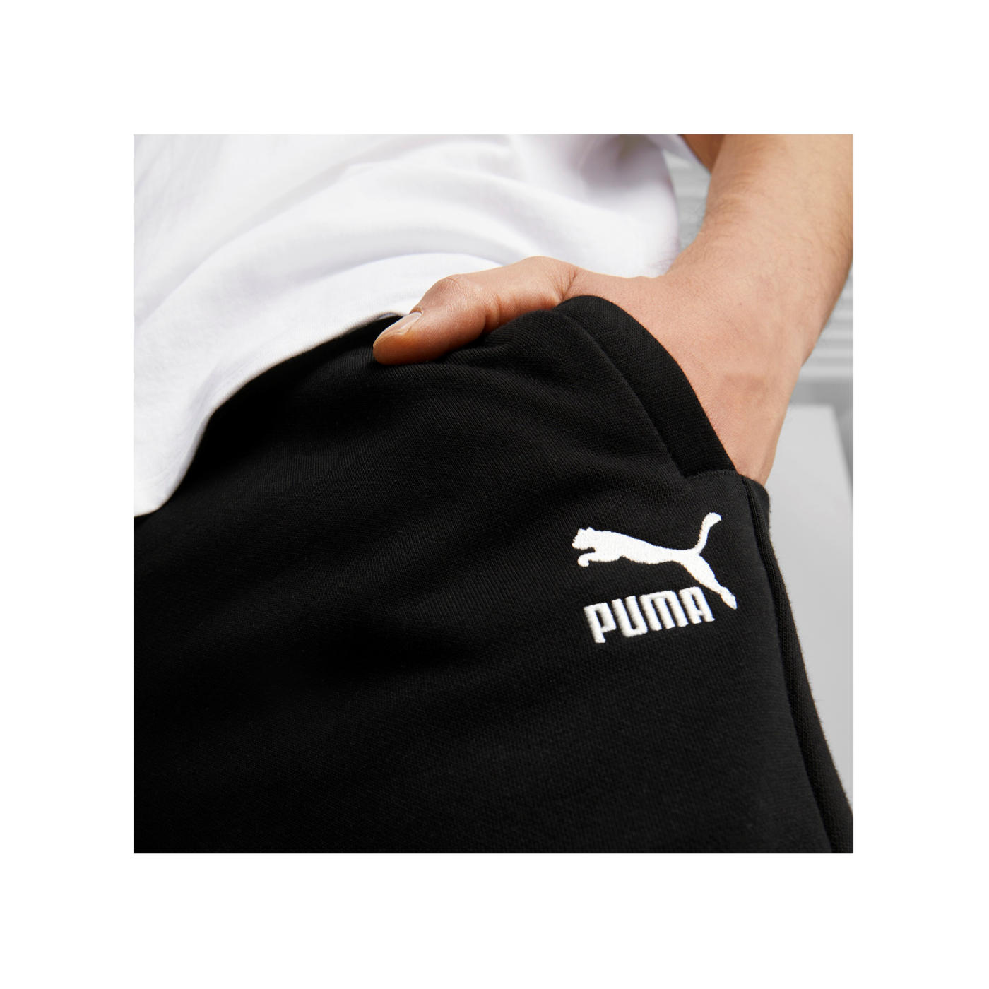 PUMA Classics Small Logo Jogginghose Schwarz F01