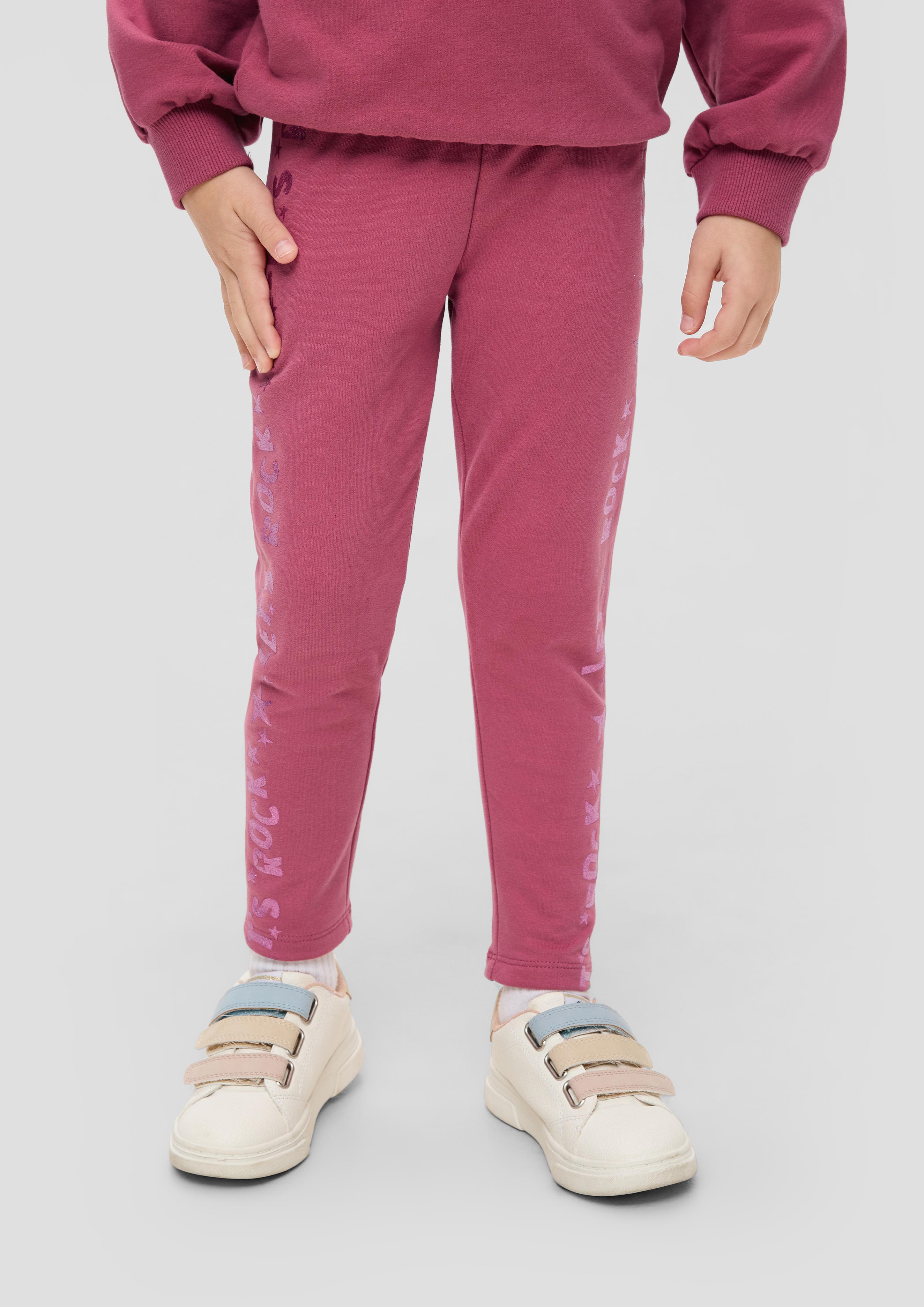 Slim: Leggings mit glitzernden Schriftprints  2137371-4592