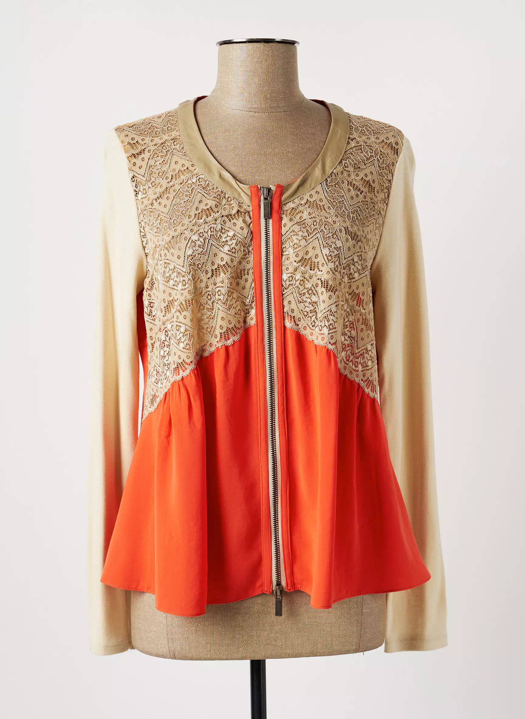 Lauren Vidal Vestecasual Femme couleur orange