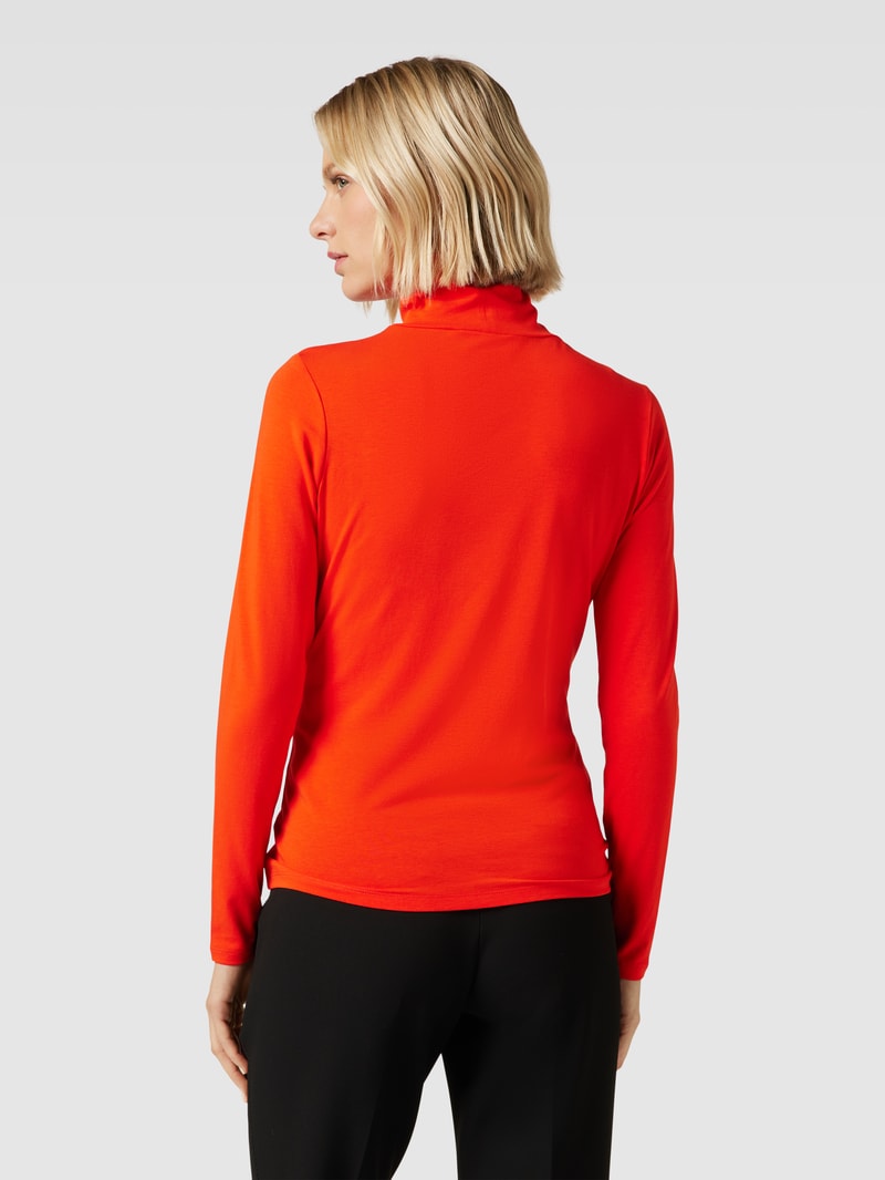 Longsleeve mit Rollkragen in rot