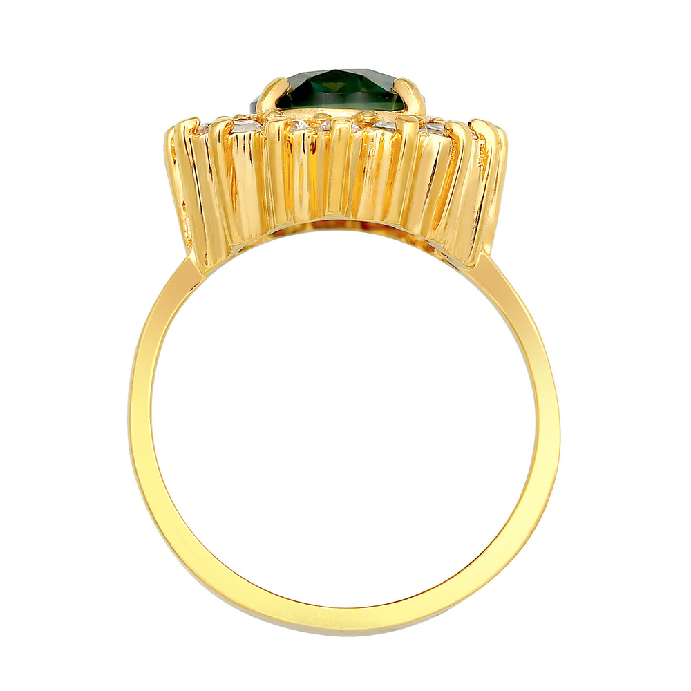 Elli PREMIUM Elli PREMIUM Bague Femmes Cocktail Elegant Royal avec quartz et cristaux de zirco Bague