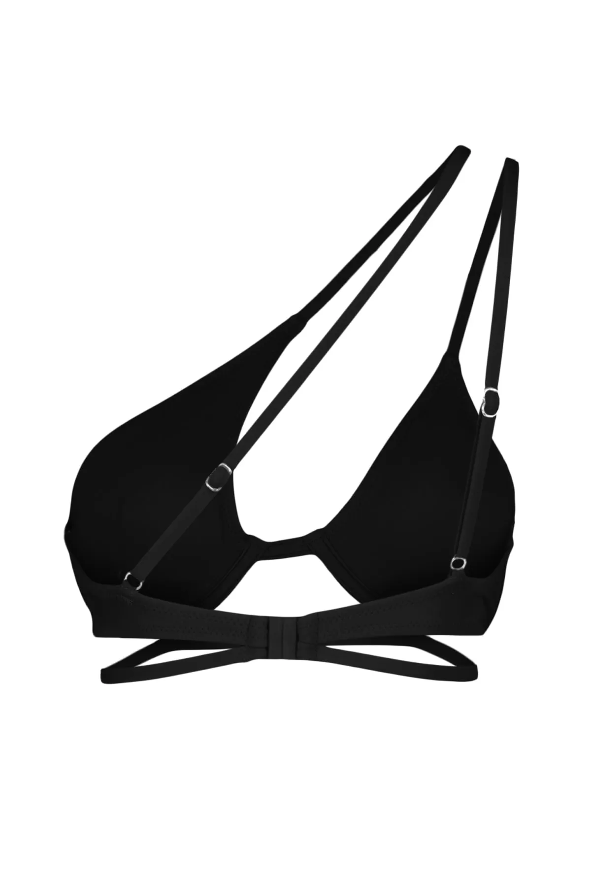 Trendyol Collection  Schwarzes Bikinioberteil mit Bügelausschnitt/Fensterausschnitt TBESS23BU00291