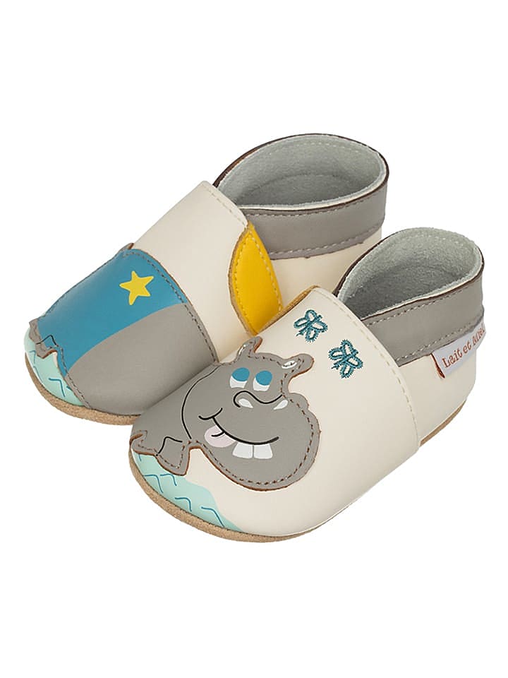 Lait et Miel Leder-Krabbelschuhe 