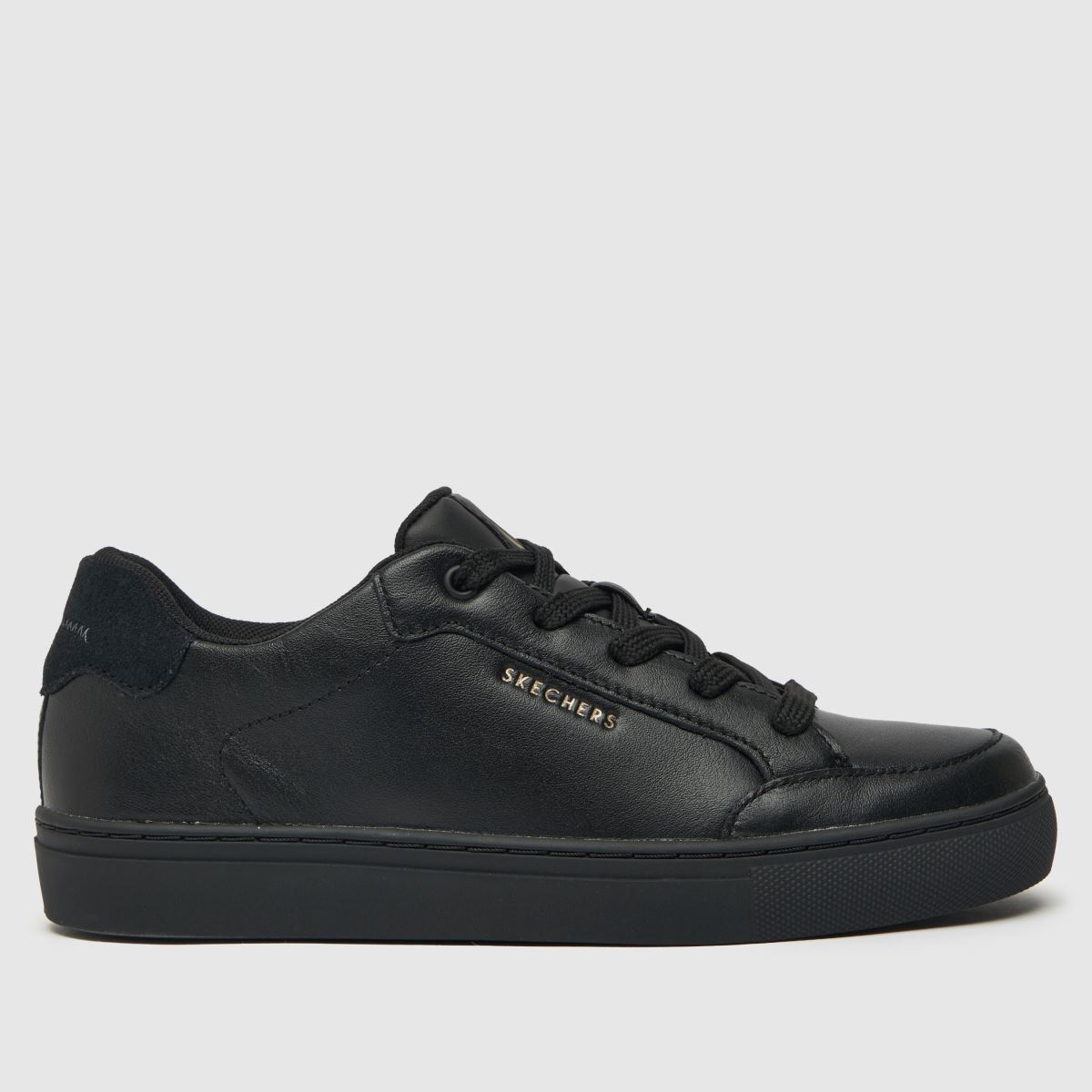 SKECHERS – Svarta sneakers med sidosula