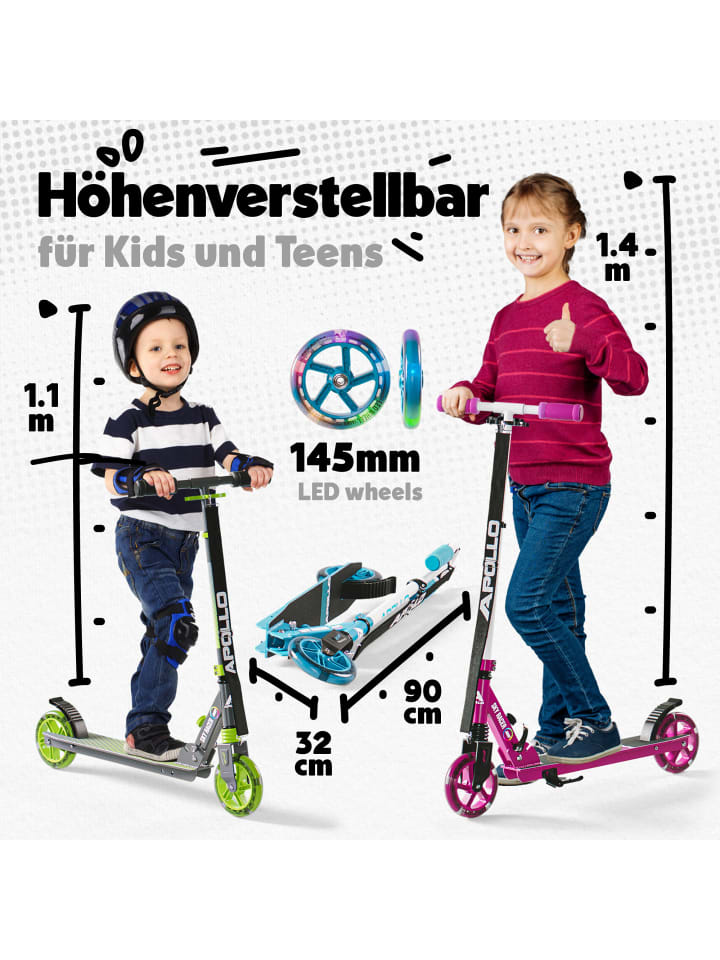Apollo LED City Roller mit Federung 