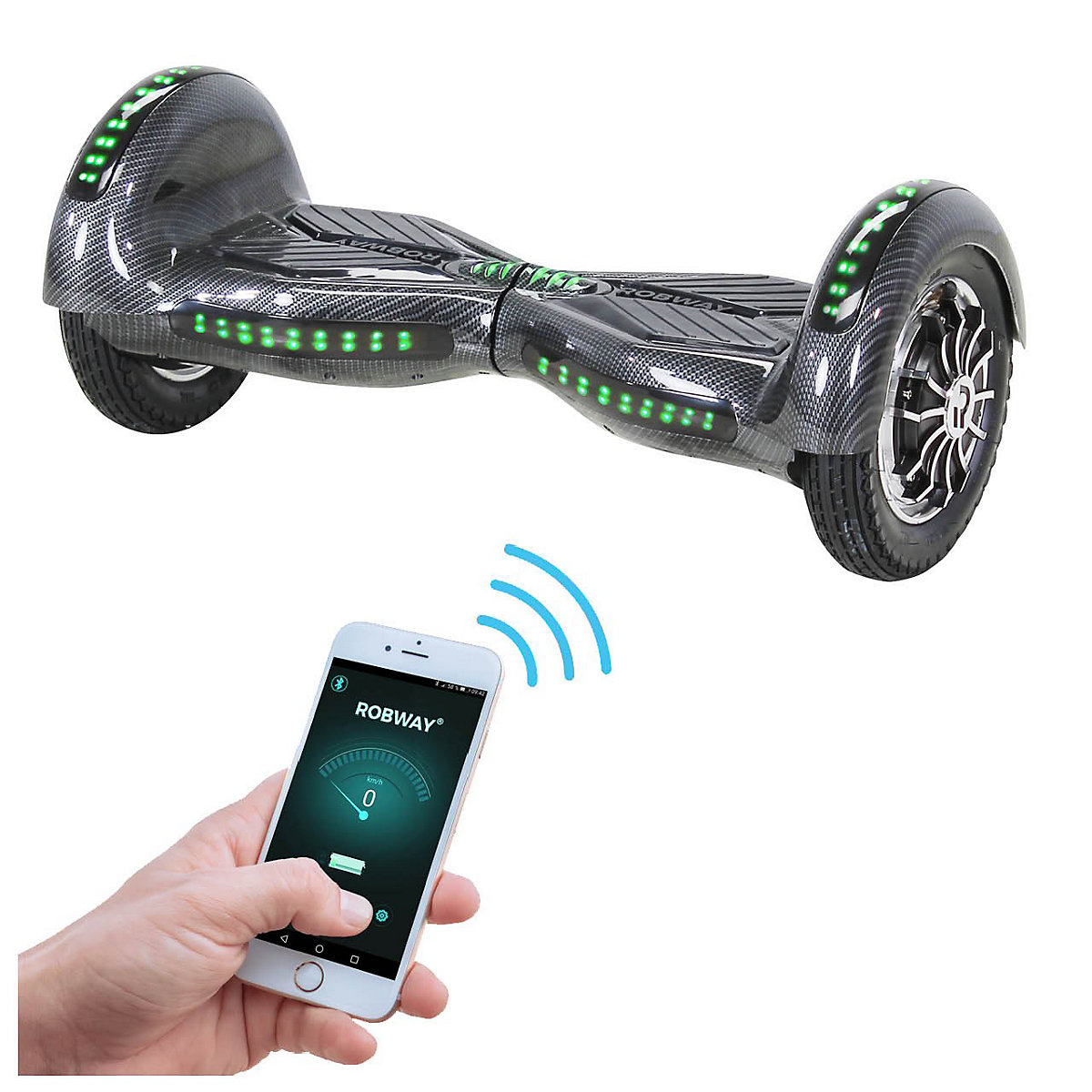 Kinder Elektrofahrzeuge E-Balance Hoverboard W3 - 10 Zoll - 800 W - 15 km/h - App