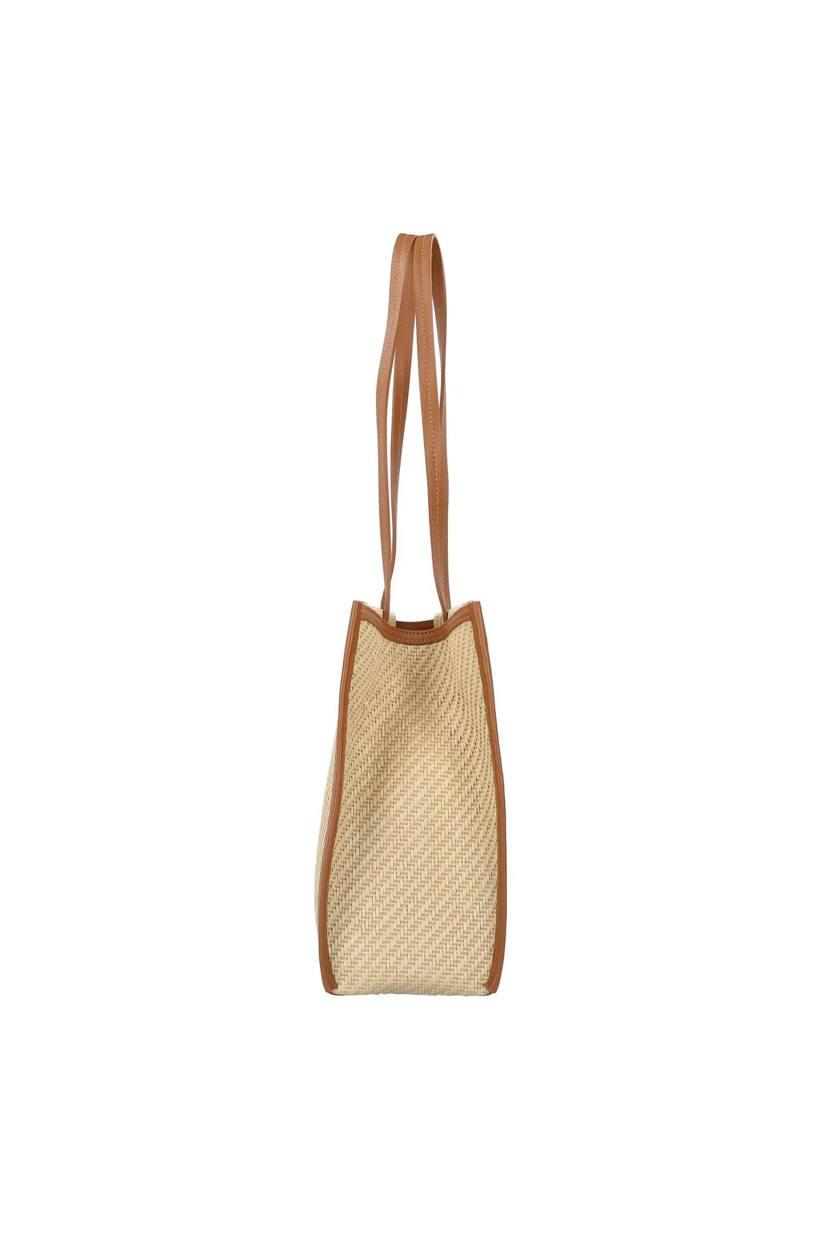 Patrizia Pepe  Minimal City Straw Shopper Tasche 38 cm