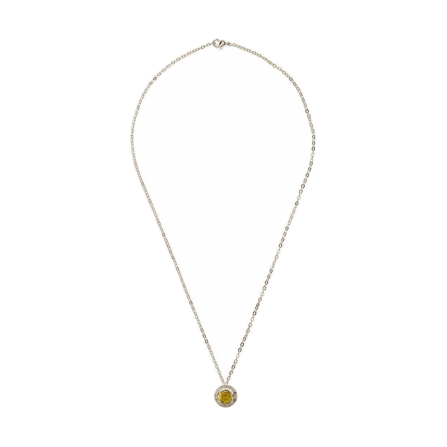 Kette mit Anhänger 'CITRIN HALO'