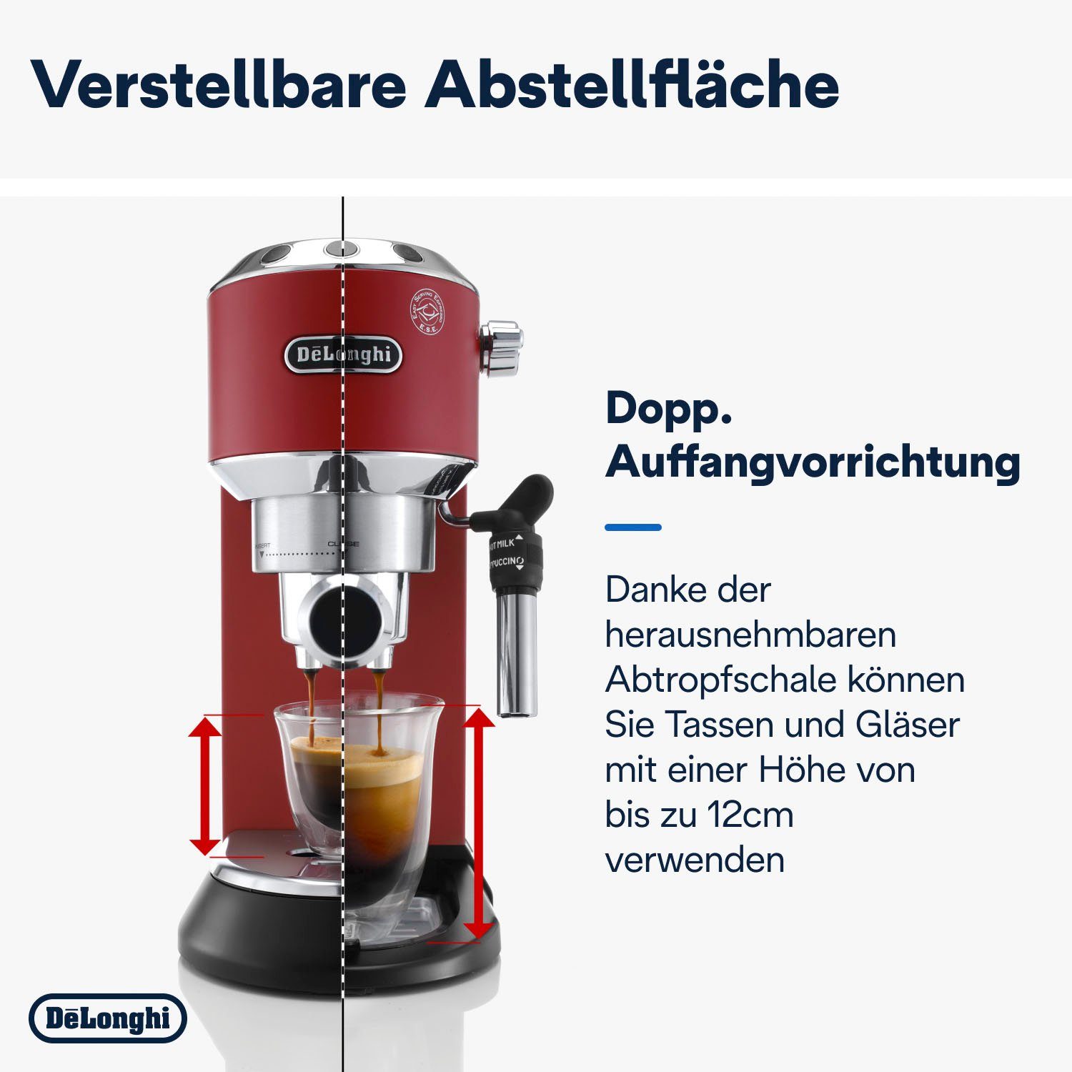 De'Longhi Siebträgermaschine Dedica Style EC 685.R, 1350 Watt, 15 Bar