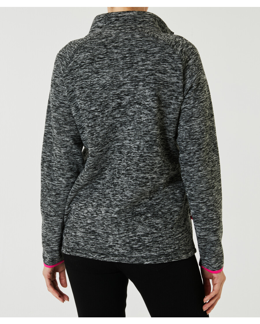 Melierte Fleecejacke