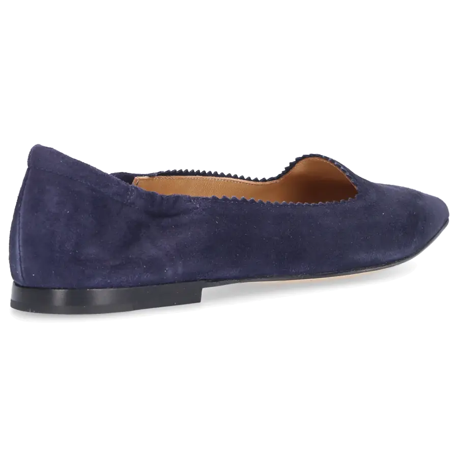 Pomme D`OR - Ballerinas 1726I Veloursleder - blau