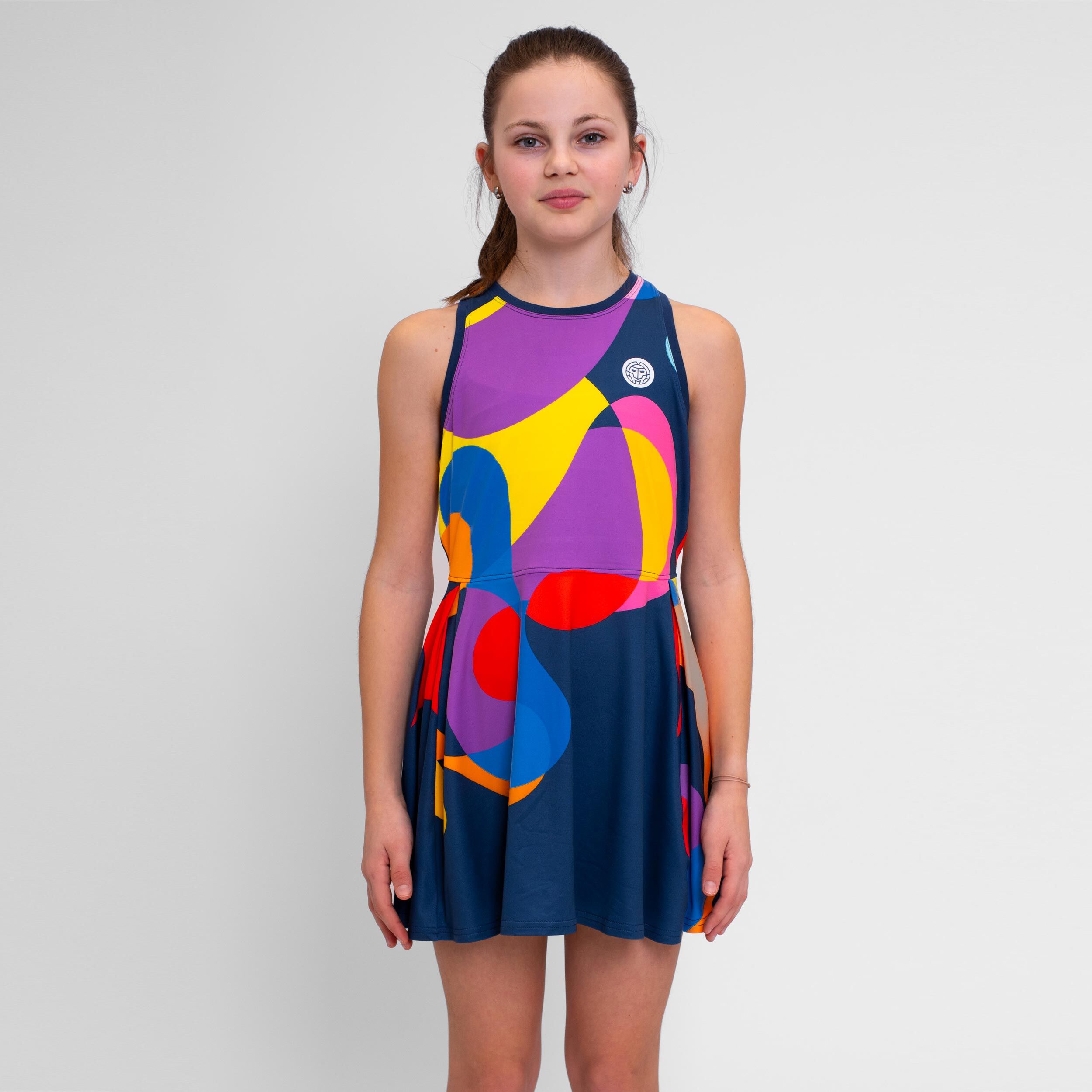 Twiggy Kleid Mädchen - Dunkelblau, Mehrfarbig