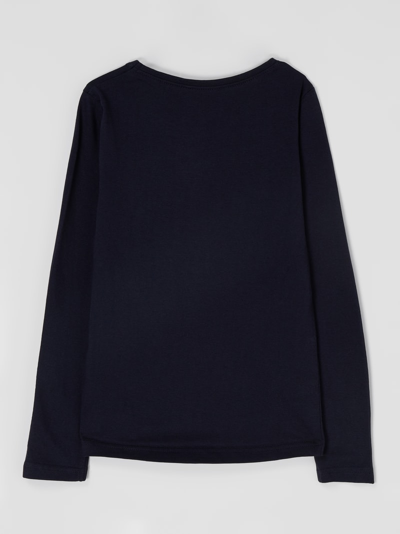 Longsleeve aus Baumwolle in marineblau