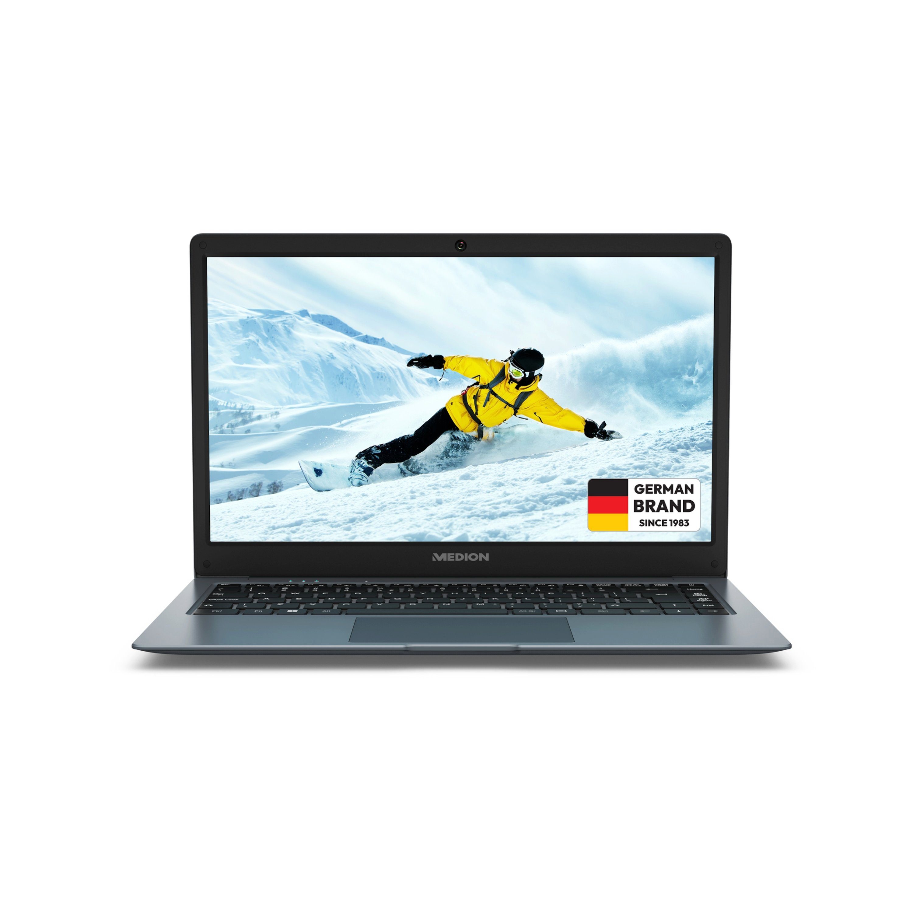 Medion® E14223 Notebook (35.5 cm/14 Zoll, Intel Celeron N4120, Intel® UHD, 128 GB SSD, Full-HD Display, 4GB, Windows 11, MD62560)