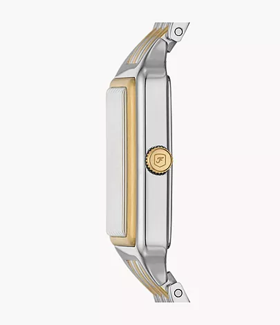 Fossil Uhr Raquel 3-Zeiger-Werk Datum Edelstahl Bicolor