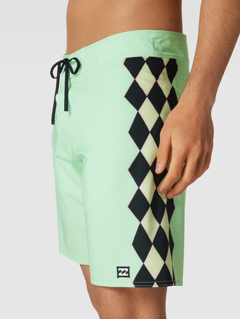 Badehose mit Label-Patch Modell 'CICLO' in mint
